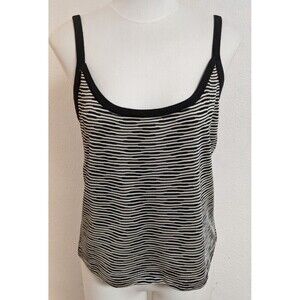 GRIFFITH GRAY For St. John Women's Knit Striped Strappy Classic Tank Top M